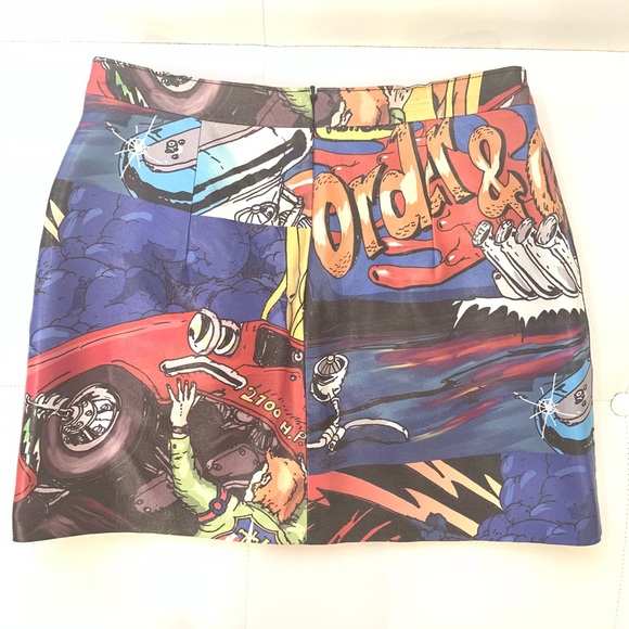 J. W. ANDERSON Leather Mini Skirt Sz 6 - Picture 3 of 4